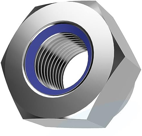 Offgridtec Tuercas autoblocantes V2A 304, M6, estándar DIN 985, resistente a la corrosión, ajuste seguro, diseño antivibración, rendimiento duradero