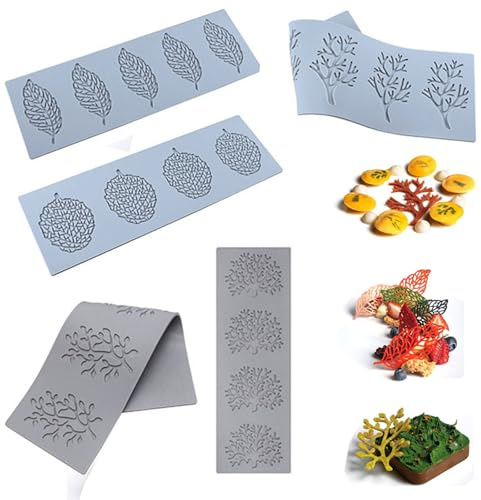 Kuchen Dekorieren Schablonen, 5 Stück Spitze Silikonform Prägung, Silikon Backform Deko Form, Wiederverwendbar, Für Backen, Harz, Zucker Handwerk Dekoration