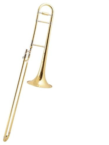 Posaune Instrument Alt-B-Posaune Aus Messing Mit Goldlackiertem Zug, Geeignet Für Anfänger Und Profispieler