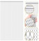 Gradleen Chain Fly Screens Silver 100 x 210cm Aluminium Metal Chain Curtain for Flying Insect Control