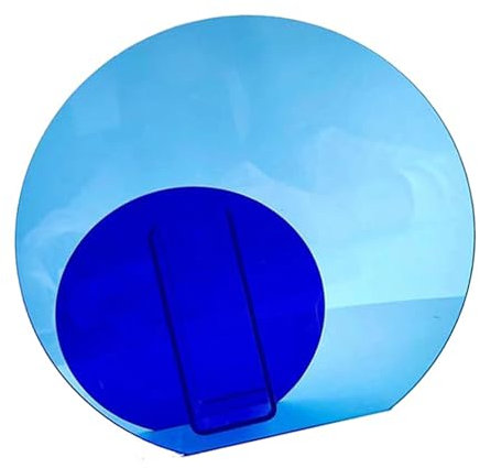 Geometrische Opalvase, Neon-Acrylvase. Schön, Modisch für das Büro (Großer und Kleiner Kreis)