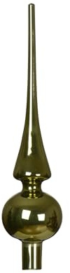 Kaemingk Julgransspets, glas, 26 cm hög, D = 6 cm julgransspets glänsande – julgransdekoration och julgransprydnad – rosmarin