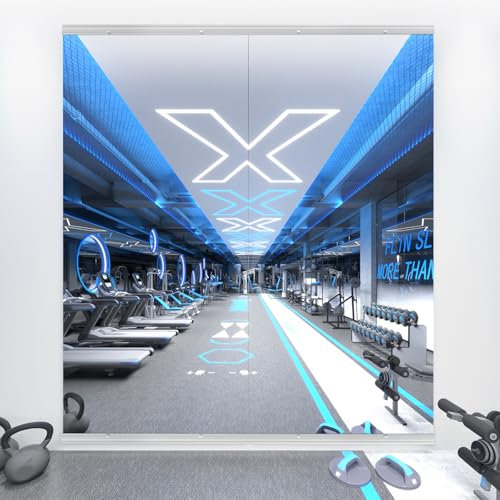 yarnuwa 48X24 2Pack Large Home Gym Mirror, Frameless Tempered Glass Dance Wall Mounted Mirror for Home, Yoga, Dancing, Studio, Living Room