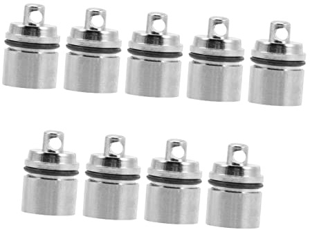 Veemoon Lot de 9 Mini Lampes de Poche LED à Pile, Base pour Porte-clés en Plastique Argenté, Pratique à Emporter pour Paquet et Porte-clés Couleur Aléatoire