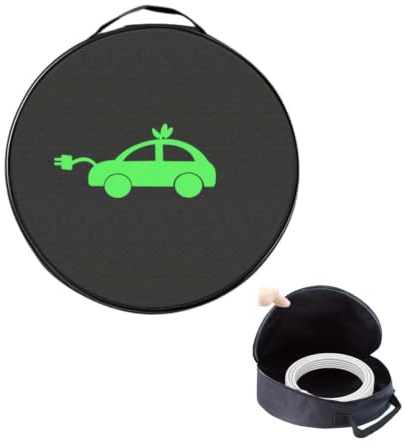 BorsaCaviAuto, BorsaperCavidiEV, BorsaperCavi Ricarica Auto elettrica, Borsa di stoccaggio del Cavo di Ricarica del EV, EVCableOrganizerBag, Borsa per bagagliaio adatta a tutte le prolunghe