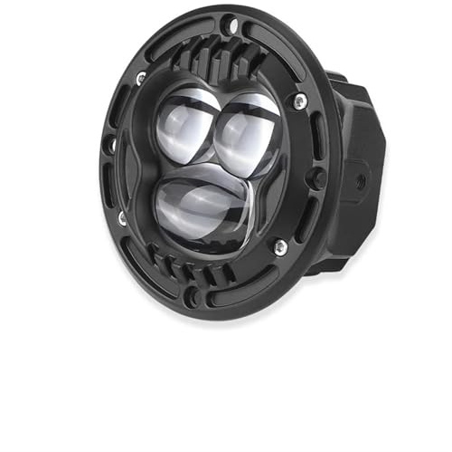 Ensemble de Feux Arrière Lot 4 Ampoules LED Encastrées pour Feux Route Feux Brouillard Feux Recul Ronds Et Carrés 12 V 24 V pour Voiture Camion Tout-Terrain 4x4 Cache Feu Arrière(1piece Round)