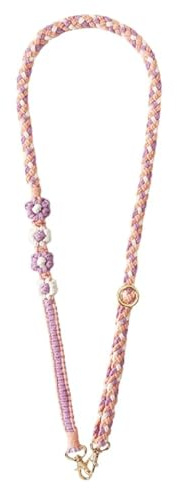 CHUQING Handykette Universal Handykette Geflochten Handyband Phone Lanyard Handygurt Handy Kette zum Umhängen Schlüsselband Kamera Kette Rosa und Lila