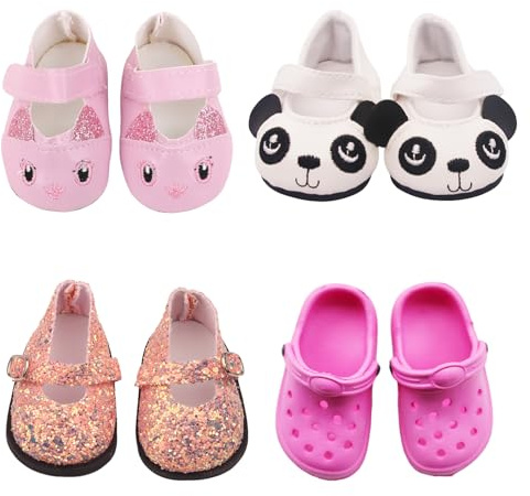 Scarpe per bambole 4 paia