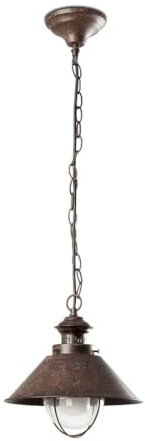Faro Schiffs-Pendelleuchte 1g, E27, 20/100 W, Braun/kupferfarben