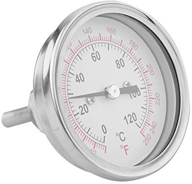 120℃High Temperature Thermometer 62mm Pizza Oven Thermometer with Double Scale for Grill BBQ
