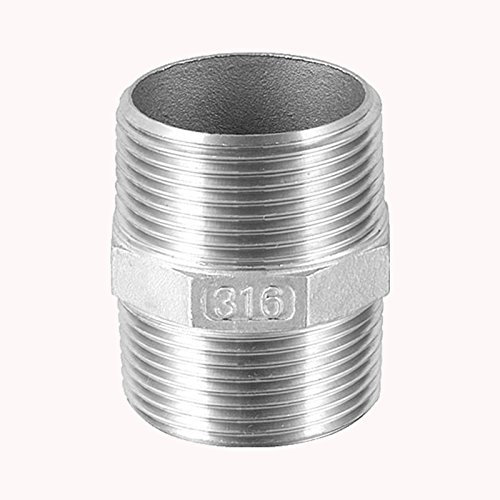 Edelstahl Gewindefittings Doppelnippel AG+AG 1