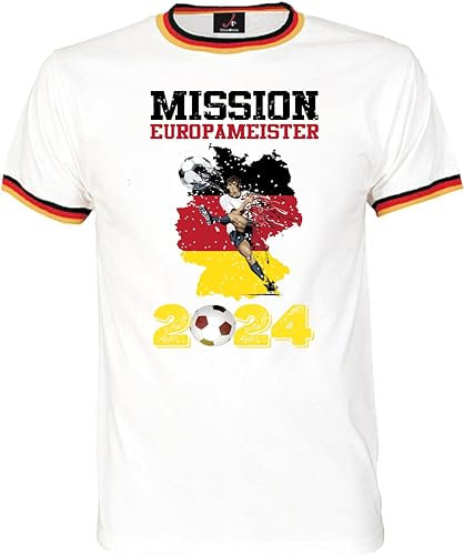 Shirtoo WM 2018 T-shirt – maillot à faire la fête de la Coupe du Monde de Football – avec motif pour homme et femme dans M, L, XL, 2 x l, 3 x l XL weiß
