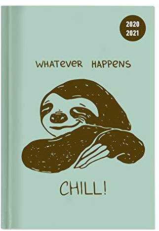 Collegetimer Chill! 2020/2021 - Schüler-Kalender A5 (15x21 cm) - Faultier - Weekly - 224 Seiten - Terminplaner - Alpha Edition: Schüler-Kalender A5 - Faultier (Collegetimer A5 Weekly)