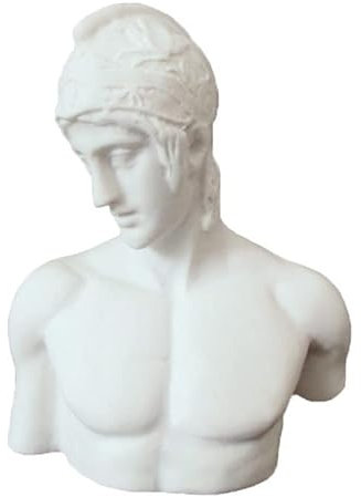 KGADRX Mini statua in gesso in resina di Ares Mars Ares ornamenti scultura in stile europeo statua regalo Artist Home Office Decorations