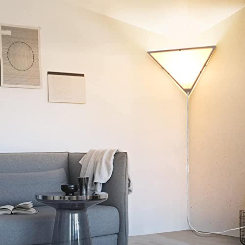 Haultop Corner Light with Switch, Ceiling Corner Lights for Living Room, Plug in Ceiling Light for Dark Area, Lamp for Bedroom, Kids Room, Triangle Shape