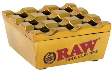 Raw Metall Aschenbecher Schwarz Regal Ashtray