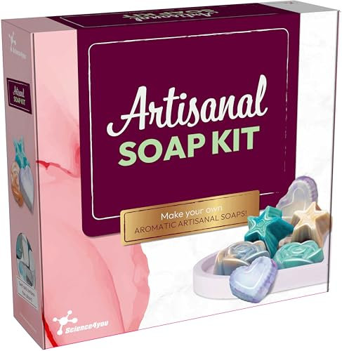 Science4you Kit de Fabrication de Savons - Fabriquez Vos Propres Savons avec ce Kit D'Artisanat, Fabriquez 3 Savons Parfumés différents, Kits D'Artisanat, Cadeau D'Artisanat pour Adultes
