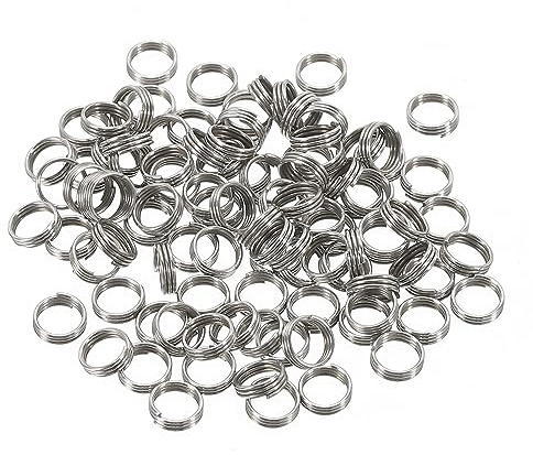 PATIKIL Dart Axelringar, 100-pack rostfritt stål Dart O-ring för förbättrat grepp