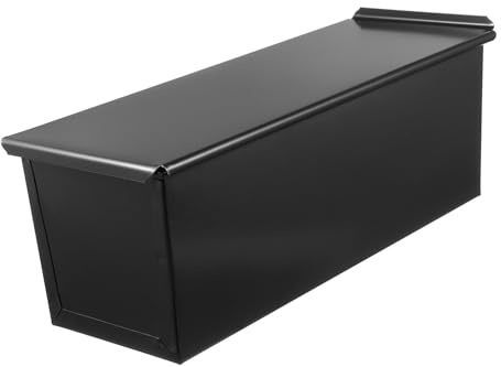 TOVINANNA 5holes Toast Box Mold Cover Rectangular Nonstick Bread Loaf Pan for Baking Bread Bake Mold Pan Fits Loaf Baking