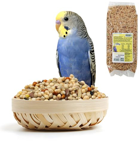 Nobleza - (2 * 500g) Comida para Periquitos, Pienso Premium para Aves, Alimento Sana y Sabrosa para Pájaros