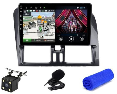 XEBRAD 6+128G DSP 4G Android XC60 2009-2017 GPS Navigation Car Radio Multimedia Video Player Autoradio Audio Stereo Head Unit Touch Screen Car Player(S9 8Core 4G 64G CAM)