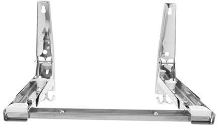 PRETYZOOM 100lbs Soporte Ajustable Para Microondas De Pared Estante De Almacenamiento De Acero Inoxidable Soporte De Montaje De Pared Para Microondas Para Cocina