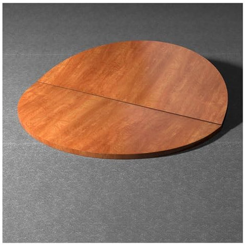 Tablero de mesa plegable redondo grande solamente, tablero de madera redondo de 140 cm - 200 cm de diámetro, tablero de mesa de reemplazo, mesa plegable de madera circular, sin patas(140cm/55in)