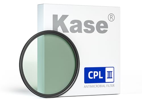Kase Filtre polarisant circulaire CPL III de 77 mm avec réflectivité ultra-faible de 0,1 %, filtre d'objectif d'appareil photo en verre optique multicouche HD 28 ultra fin