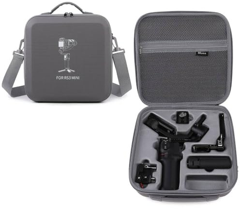 BeisDirect Travel Carrying Case for DJI RS 3 MINI Gimbal, Waterproof Portable Shoulder Bag Hard PU Storage Case for DJI RS3 MINI Gimbal Stabilizer Accessories