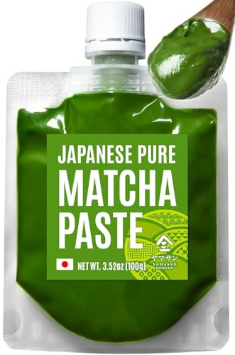 YAMASAN KYOTO UJI Pure Matcha Paste for Cooking & Baking 100g | Pure Japanese Matcha Paste, For Cooking ＆ Baking, Easy to Add Matcha Color ＆ Flavor, No Additives, Vegan, Gluten Free, 100g