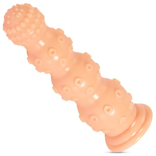 BDSMAGE Tapón Anal con Ventosa, Consolador Anal Tentáculos Monstruosos, Ano Masturbatore para Mujeres y Hombres, Jugetes Sexuales Butt Plug (Color carne, S)
