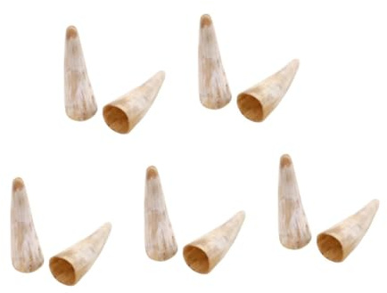 HOLIDYOYO 5 Ensembles Chope Médiévale Corne De Bœuf Gobelet Viking Pour Et Accessoire Vintage Pour Et Mariages 2 Pièces * 5