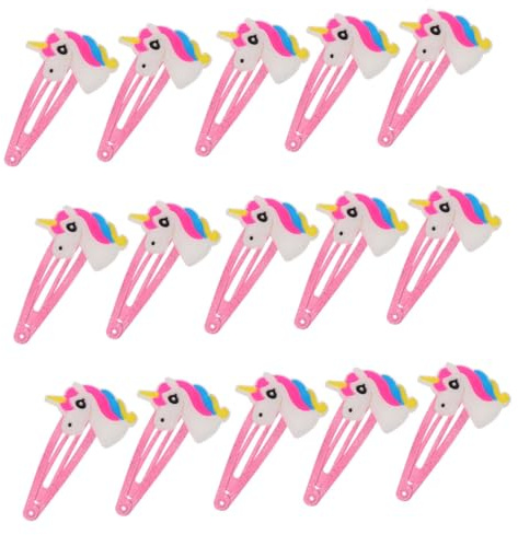 BESPORTBLE 20 Stück Teiliges Einhorn Haarklammer für Mädchen Niedliche Haarspangen mit Starkem Halt Modische Party haarclips Praktische und Bruchsichere Haarschmuck für Alltag und
