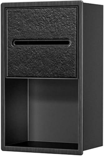 Porta carta igienica da doccia in acciaio inox con ripiano salvaspazio design incassato senza piastrelle necessarie elegante bagno nizer per case moderne