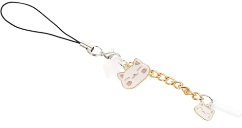 ROMISBABA Protezione Polvere Porta Auricolare e Ricarica Gatto Cartoon Tappo Plug Cellulare Anti-sporcizia Accessorio Leggero e Compatibile per Smartphone