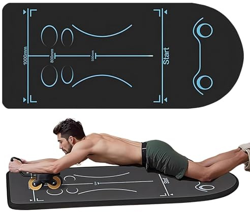 Estera Con Rodillo Para Abdominales, Almohadilla De Entrenamiento De 150x60 Cm | Technical Cloth Fitness 500 G, Estera De Yoga Para Arrodillarse Engrosada Creada Para Reducir La Presión En Las Articul