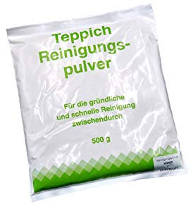 FSProdukte Teppich Reinigung Pulver weiss mit Zitrusduft 500 gramm 2 Jahre haltbar