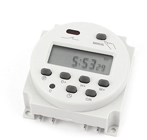 Woljay Zeitschaltuhr CN101A AC/DC 12V Digital LCD Programmierbarer Timer 16A Zeit Timer