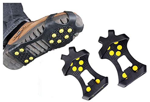 Toasis Ice Grips Schnee Steigeisen Steigeisen Zugstangen Stollen, für Schuh Stiefel, XL (Shoes Size: 8.5-10)