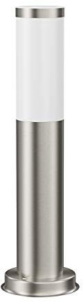 ledscom.de PORU luce di percorso/bitta per esterni, IP44, 39 cm, acciaio inox, 1x E27 max. 40W