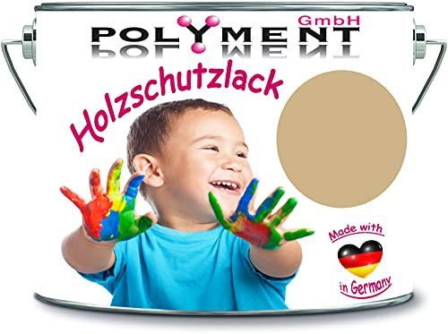 5 Liter Holzschutzlack Holzlack Holzlasur wetterbeständiger Langzeitschutz Wetterschutzfarbe Holzschutzfarbe (RAL 1001 Beige)
