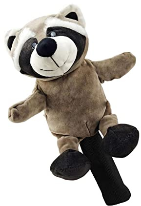 Harilla Golf Club Headcover Niedliche Tragbare Holz Fahrer Kopfbedeckung Cartoon Headcover Schutzhülle für Kopfschutz Kinder, Waschbär