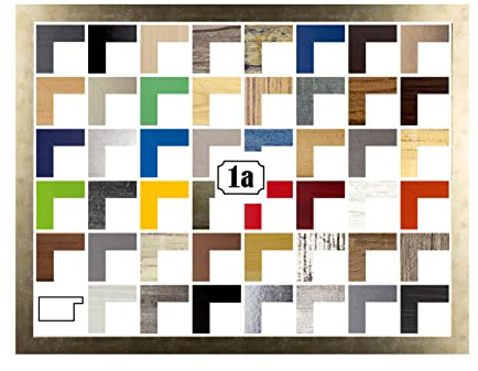 Puzzello Puzzlerahmen Bilderrahmen Posterrahmen 70x100 cm Gold Antik 100x70 cm mit Antireflex Kunstglas