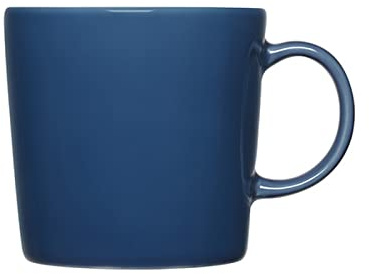 Iitalla Teema Becher aus Porzellan, in der Farbe: Vintage blau, Kältebeständig, Mikrowellen-, Backofen- & Spülmaschinengeeignet, Fassungsvermögen: 0.3l, Maße: 11 x 8.3 x 8 cm, 1061235