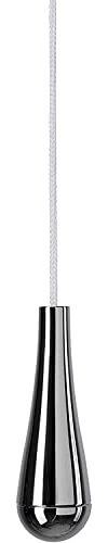 Taps2Traps® Stunning Chrome Teardrop Bathroom Light Pull Pendant with 1 Metre White Cord