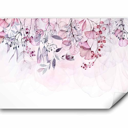 murando PREMIUM Papier peint Feuilles Feuillage rouges 100x70 cm Décoration Murale XXL Poster Tableaux Muraux Tapisserie Photo Trompe l'oeil Salle Lierre Nature Plantes b-A-0694-a-c