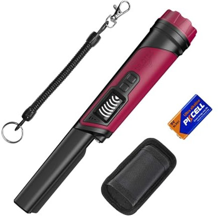 DR.ÖTEK Pinpointer Metalldetektor, IP68 Wasserdicht, 360° Suchen Handheld Pin Pointer mit LCD-Bildschirm, Holster, Innovativer Interferenzunterdrückung, Gummihandgriff für sicheren Halt, rutschfest
