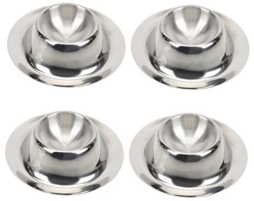 BESTonZON 4pcs Egg Rack and Tray Stainless Steel Multi-Function Egg Holder for Kitchen Storage