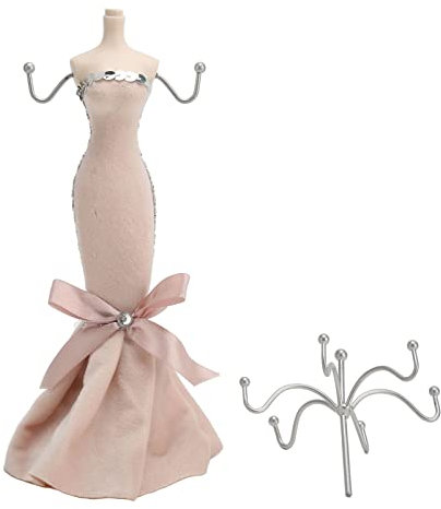 Blanketswarm Mini-Schaufensterpuppen-Schmuckständer, Puppen-Schmuckständer, Halter für Ohrringe, Armbänder, Ringe, Organizer, Dekorativer Schmuckaufhänger für die Schmuckvitrine