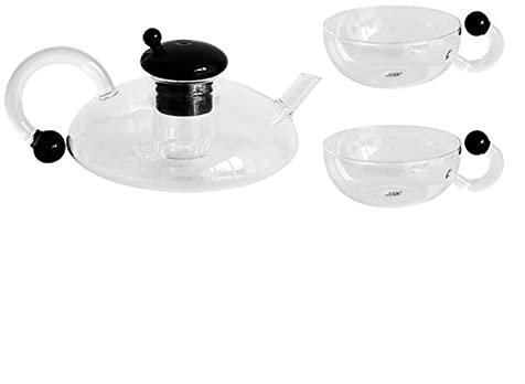 WAOCEO Teapot Glass Teapot with Removable Filter Open Fire Electric Pottery Stove Borosilicate Glass Kettle Coffee Maker Tea Maker